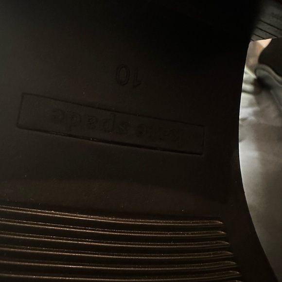 Kate Spade Black Ankle Booties with Gold Trim - Picture 14 of 14